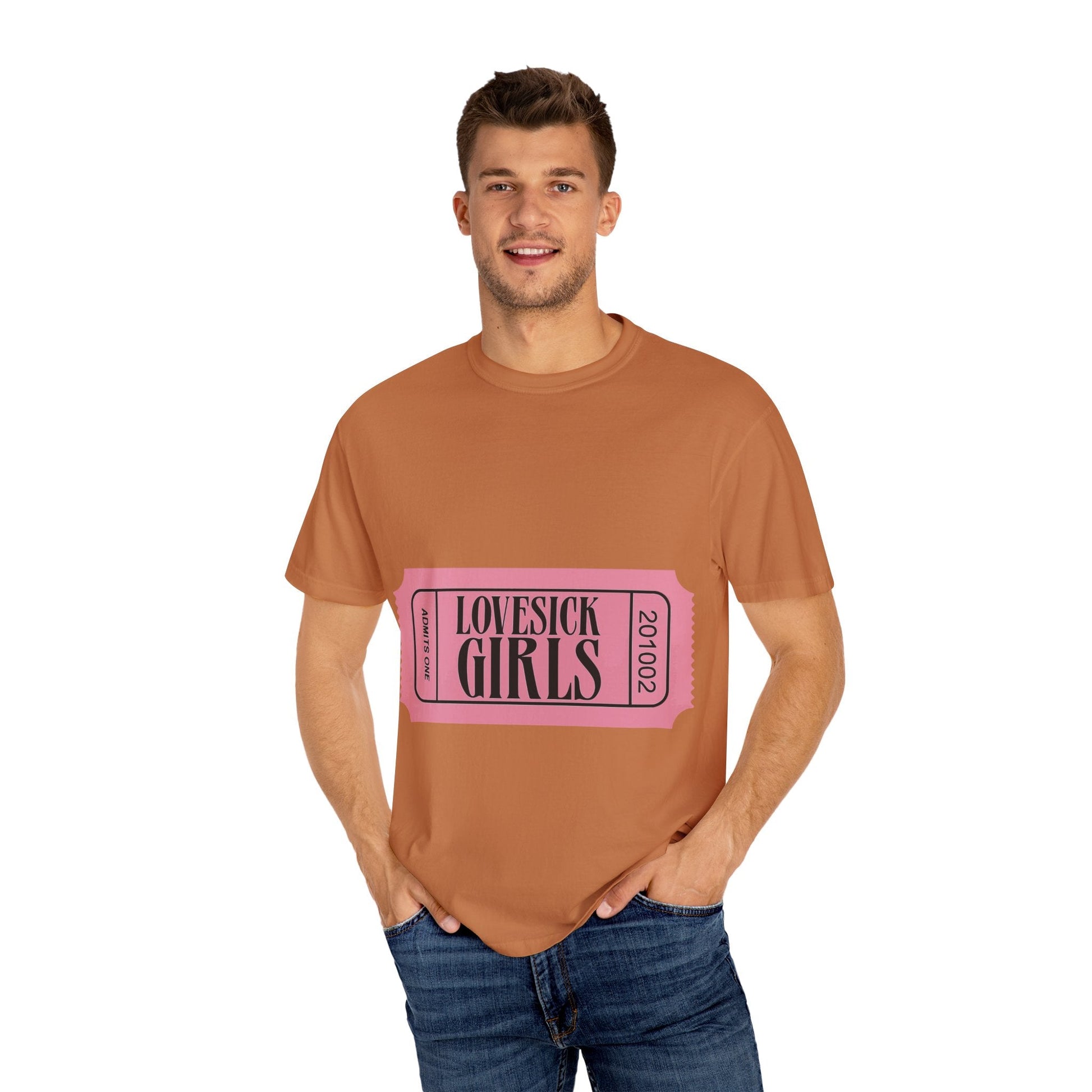 Lovesick Girls Ticket – Dyed T-shirt Printify