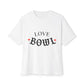Love Bowl Retro Unisex Oversized Boxy Tee - snazzymerch