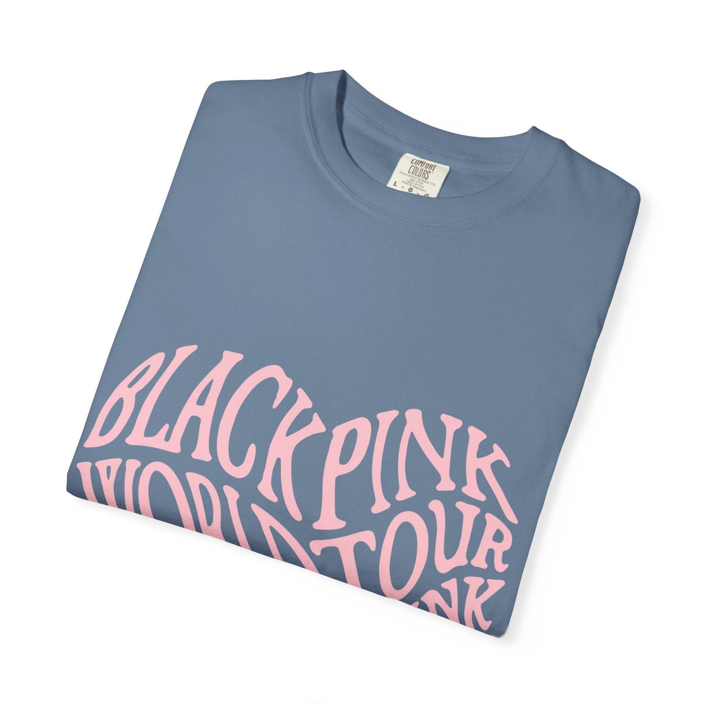 Born Pink Heart Typography – Dyed T-shirt Printify