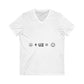 Red Star Circle Unisex Jersey Short Sleeve V-Neck Tee - snazzymerch
