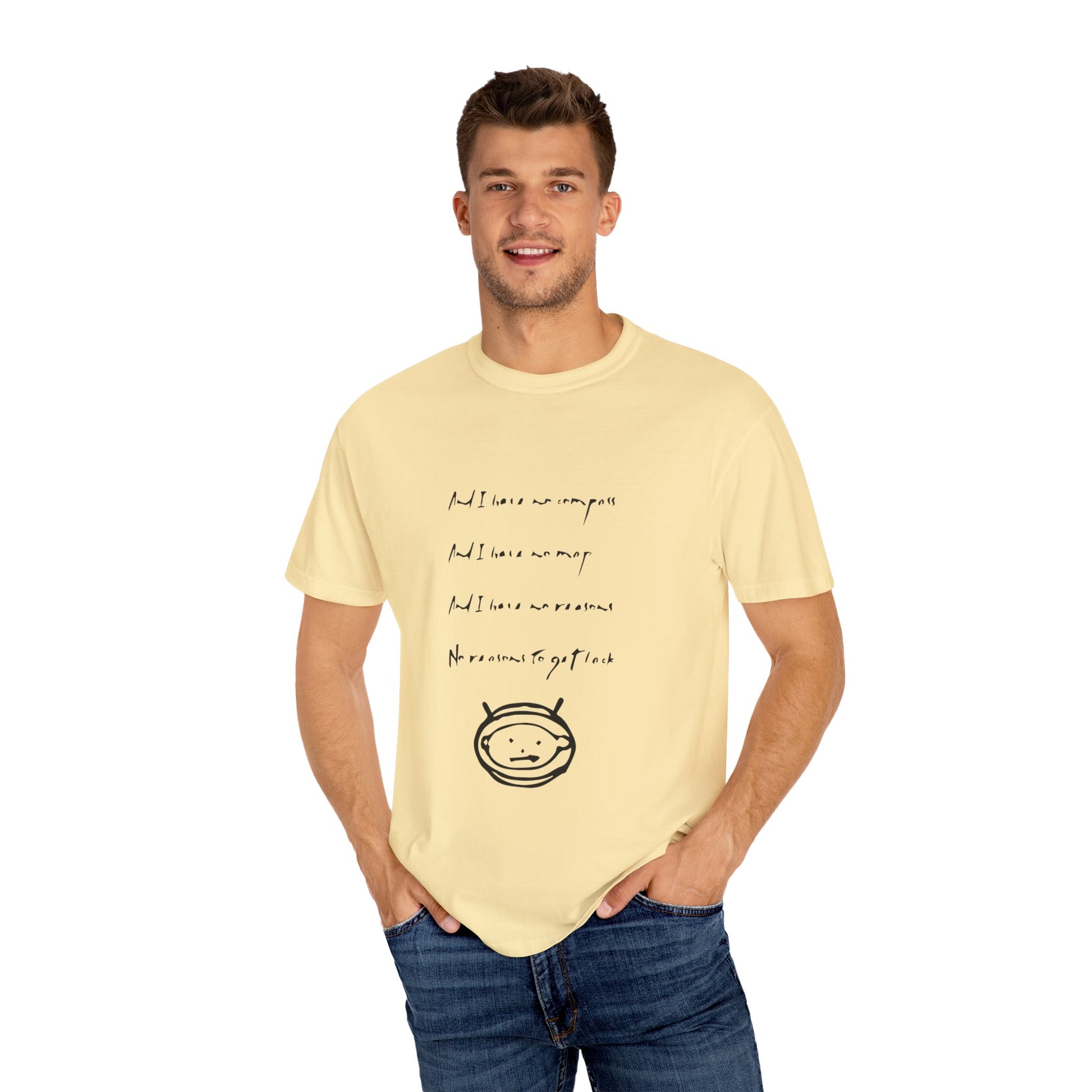 Minimalist Music Unisex Garment-Dyed T-shirt - snazzymerch