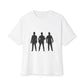 Trendy Black Unisex Oversized Boxy Tee - snazzymerch