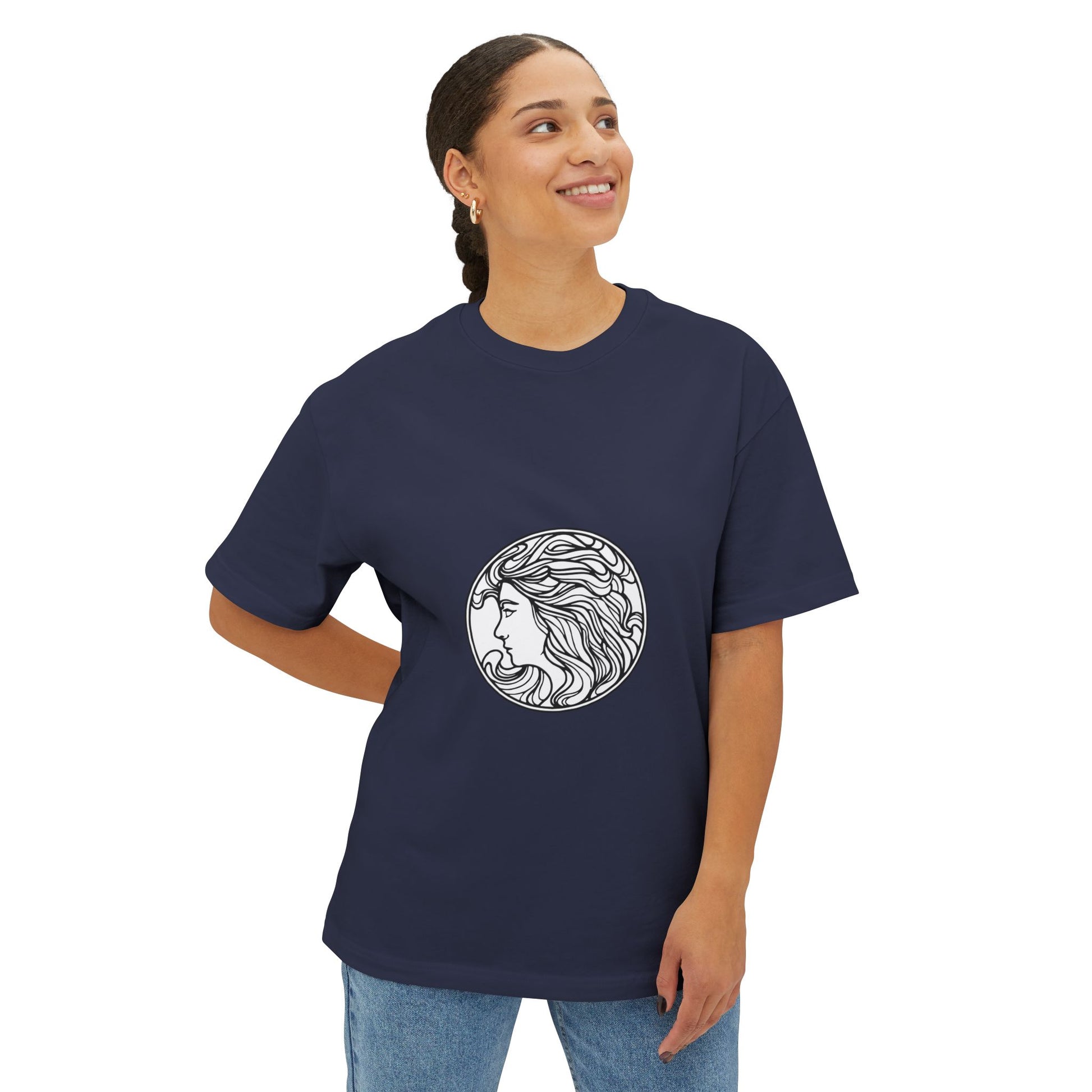 Muse Silhouette Unisex Oversized Boxy Tee - snazzymerch