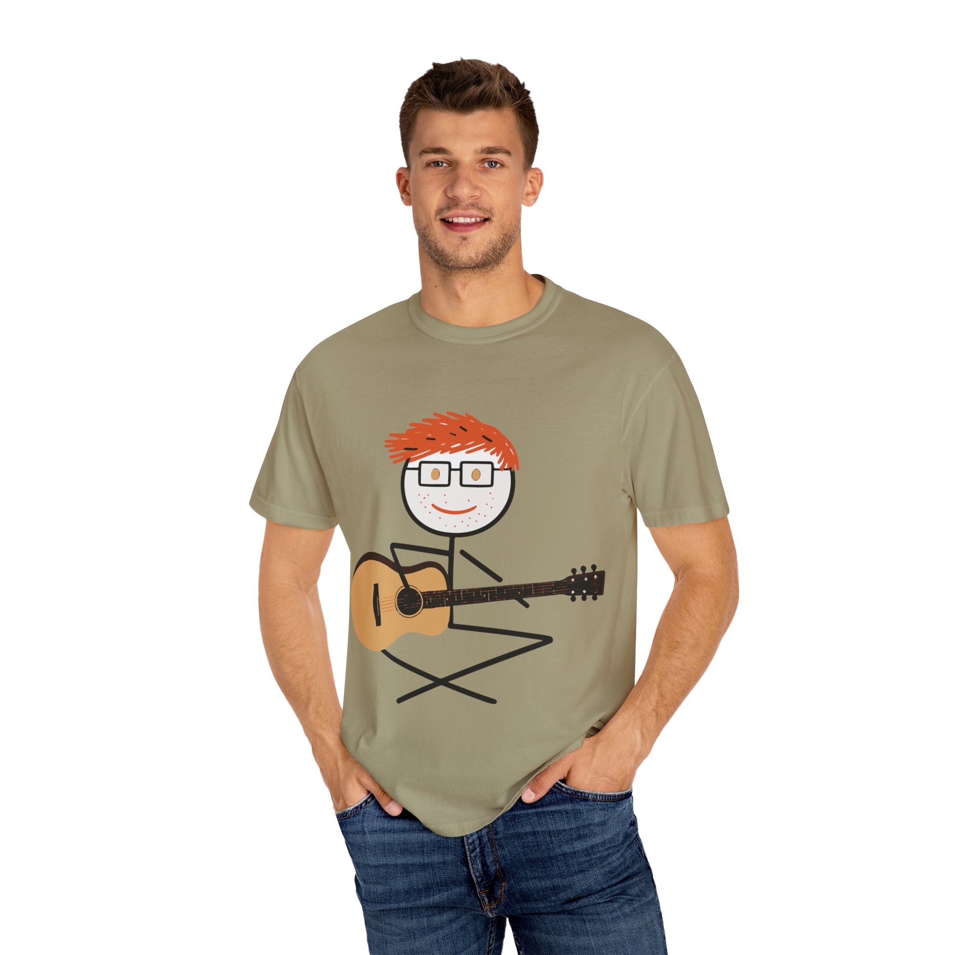 Ed Sheeran Guitar Dyed T-Shirt | Vintage Comfort