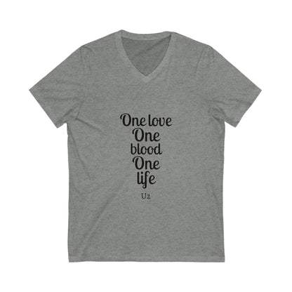 Tour-Inspired Circle Unisex Jersey Short Sleeve V-Neck Tee - snazzymerch