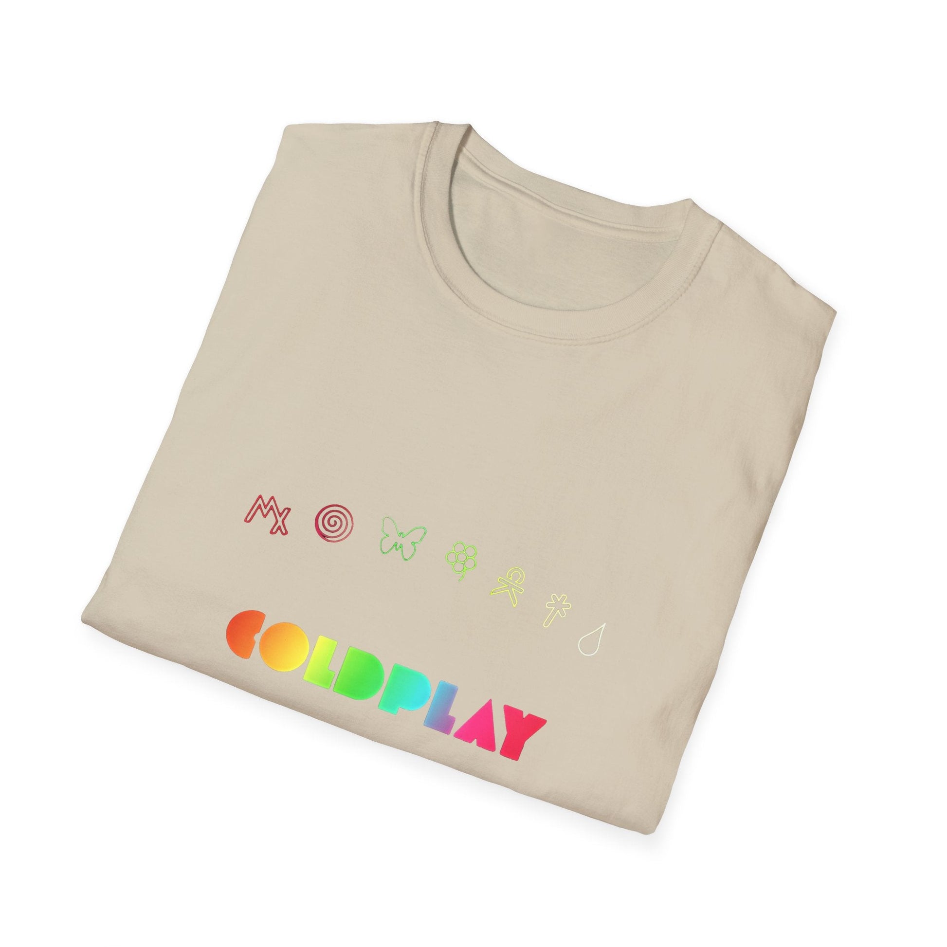 Unisex Softstyle T-Shirt Inspired by Coldplay’s Signage Printify