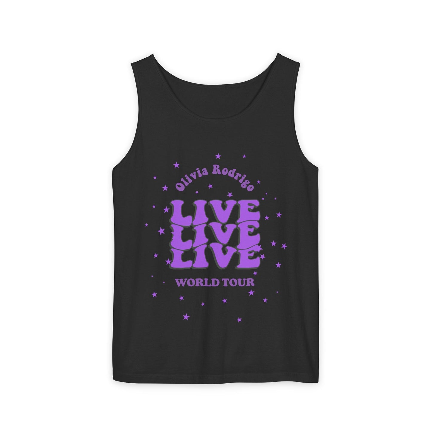 Olivia Rodrigo Live World Tour-Dyed Tank Top Printify