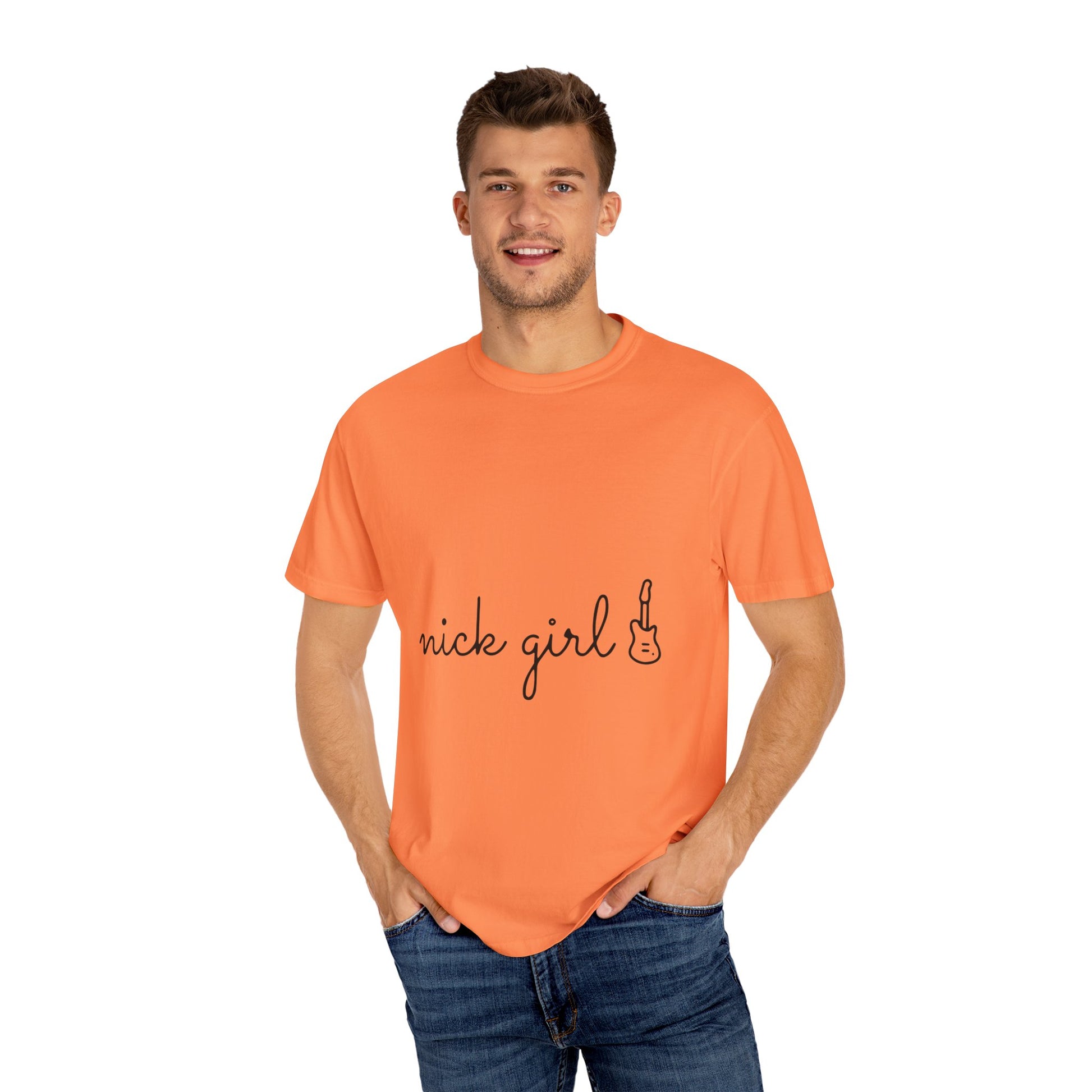 Retro Font Unisex Garment-Dyed T-shirt - snazzymerch