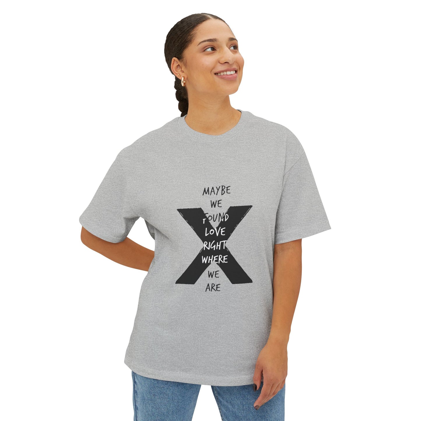 Abstract Paw and Brush Stroke Oversized Boxy Tee Printify