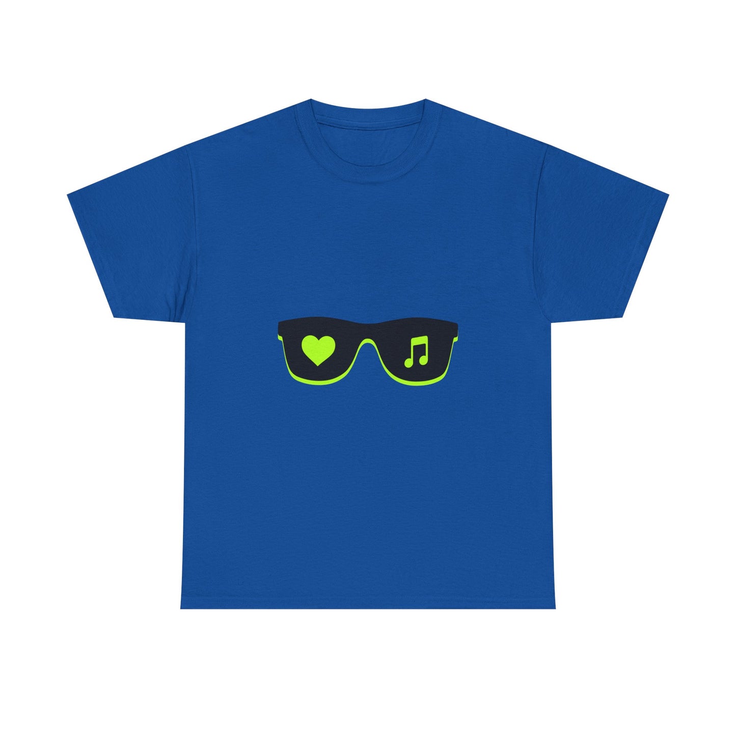 Neon Love Notes Unisex Heavy cotton tee Printify