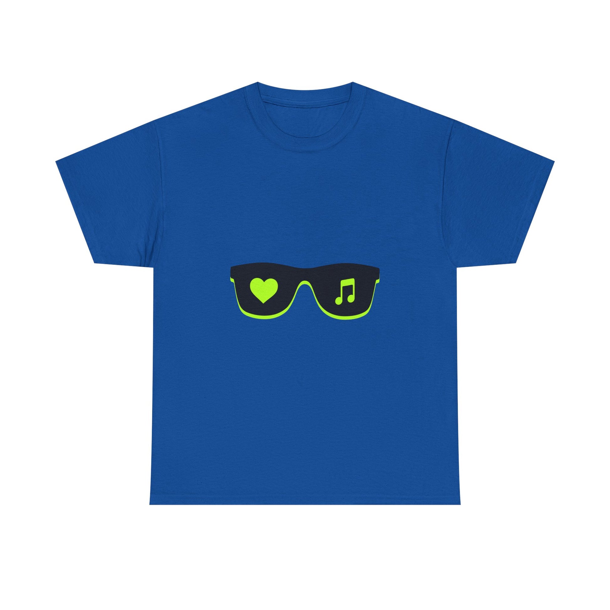 Neon Love Notes Unisex Heavy cotton tee Printify