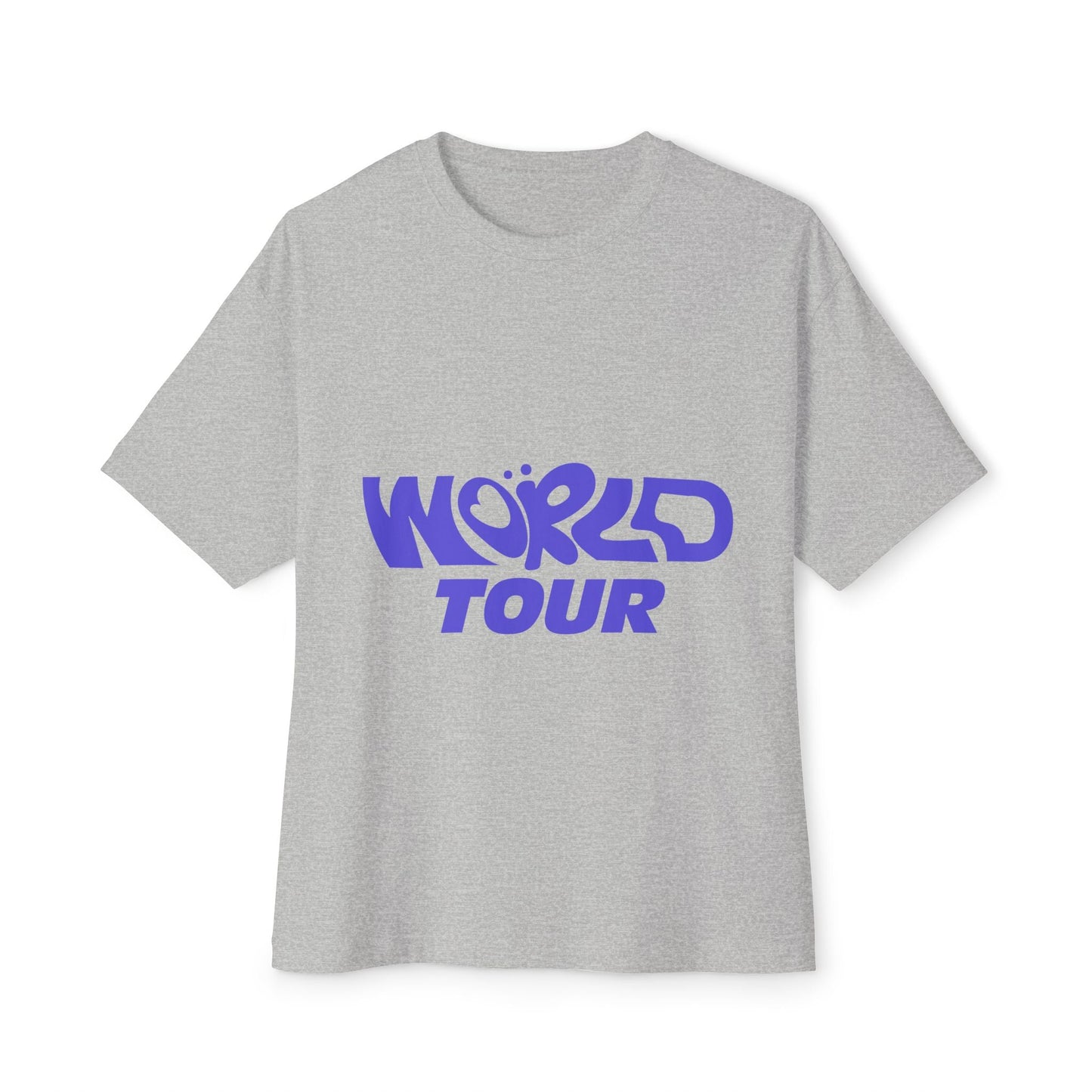 World Tour Bubble Letter-Oversized Tee Printify