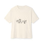 Cosmic Bloom Unisex Oversized Boxy Tee - snazzymerch