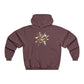 Geometric Lettering Men's NUBLEND® Hooded Sweatshirt - snazzymerch