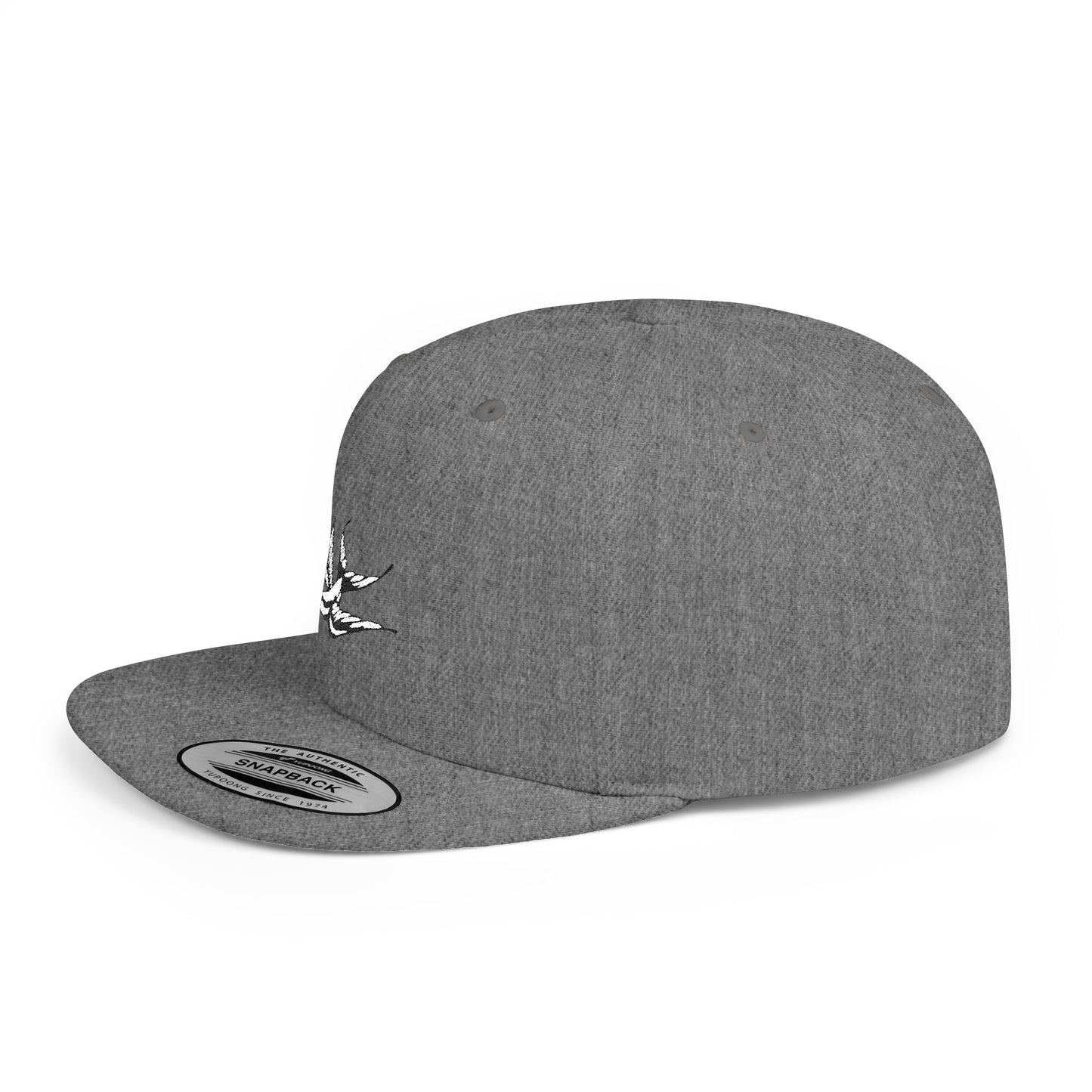 Flight Marked Flat Bill Snapback Cap Printify
