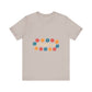 Retro Floral Groove Unisex jersey short sleeve tee Printify