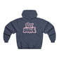 Retro Pink “Stay Weird” Typography Men's NUBLEND® Hooded Sweatshirt - snazzymerch