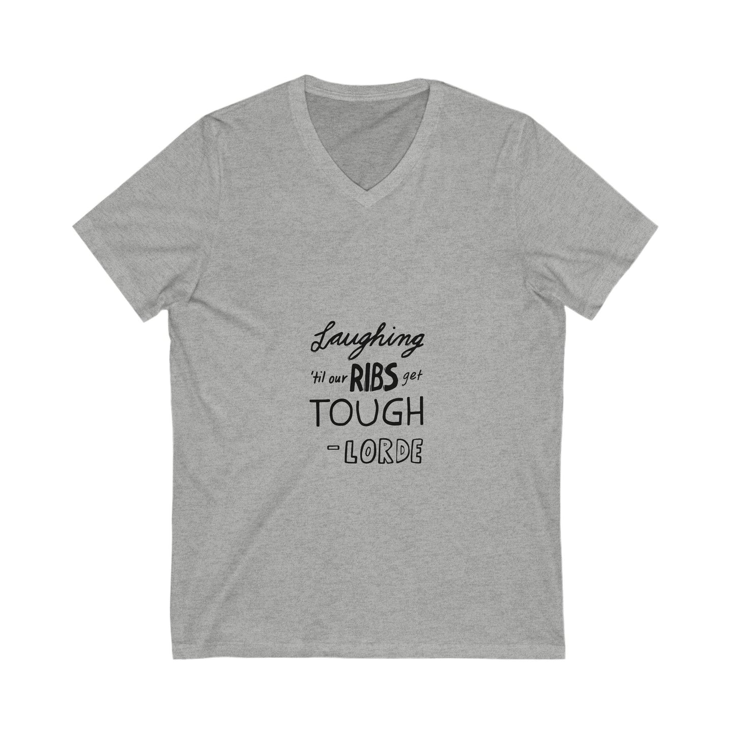 Golden Horizon Unisex Jersey Short Sleeve V-Neck Tee - snazzymerch