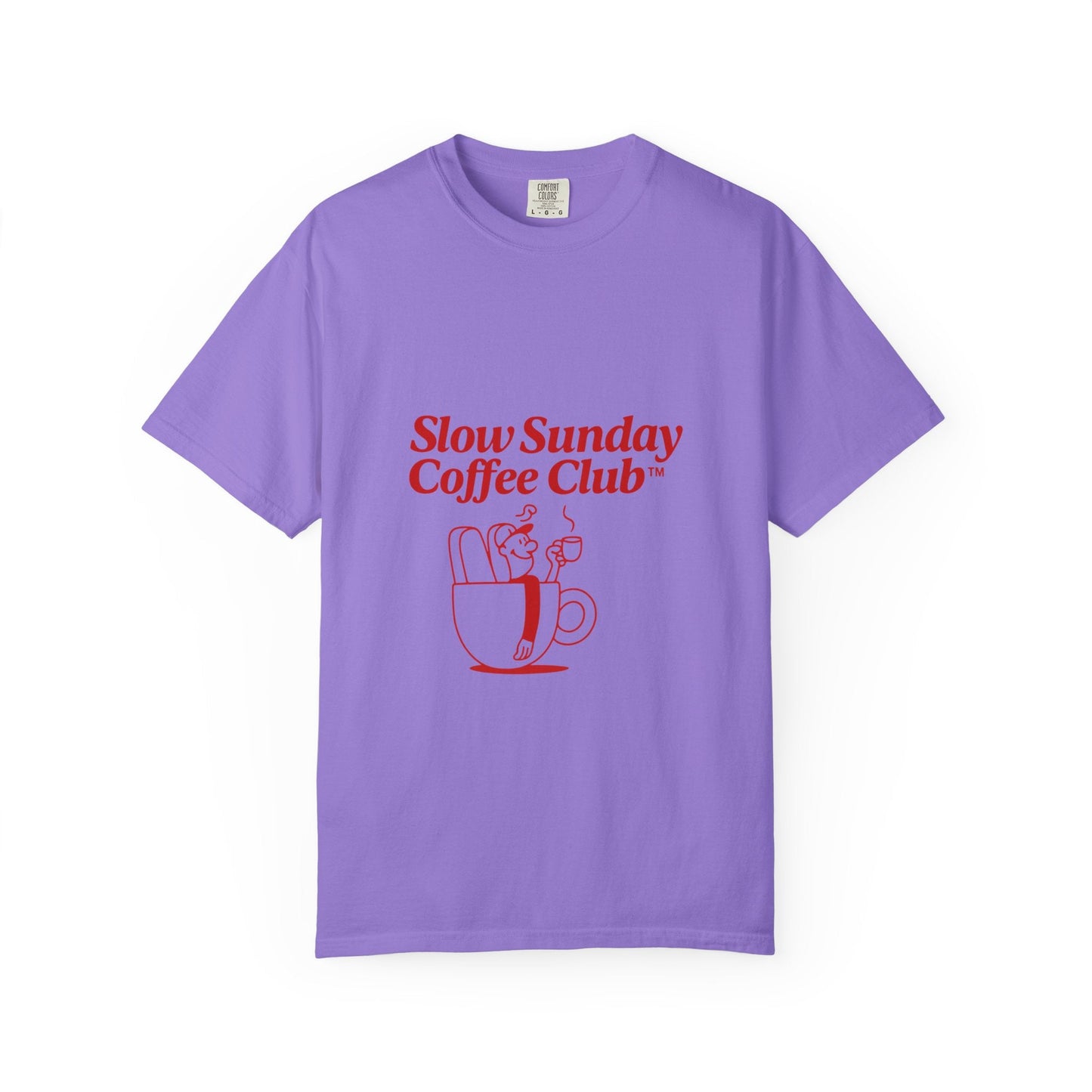 Unisex Garment-Dyed T-shirt – Snazzy Coffe Club Edition Printify
