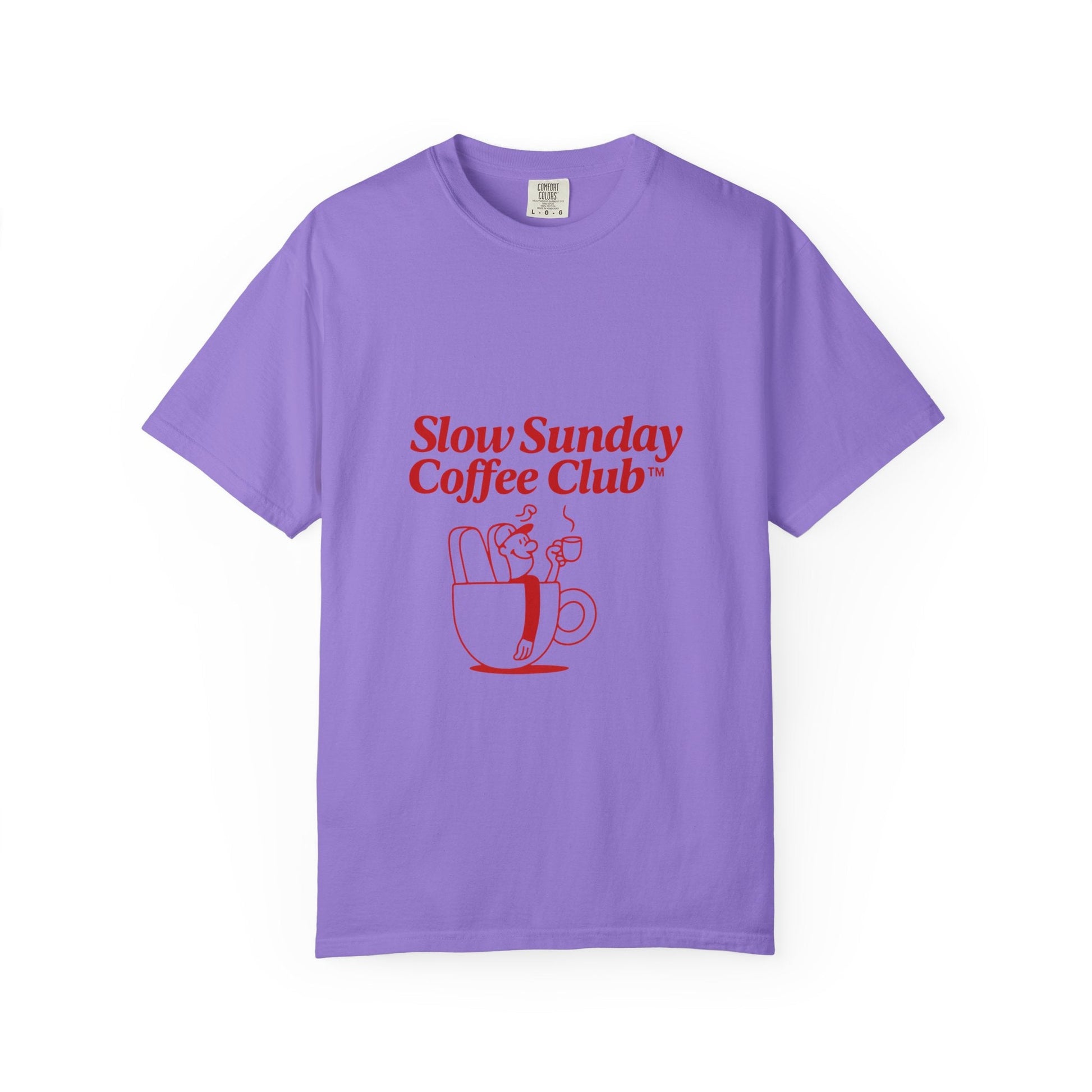 Unisex Garment-Dyed T-shirt – Snazzy Coffe Club Edition Printify