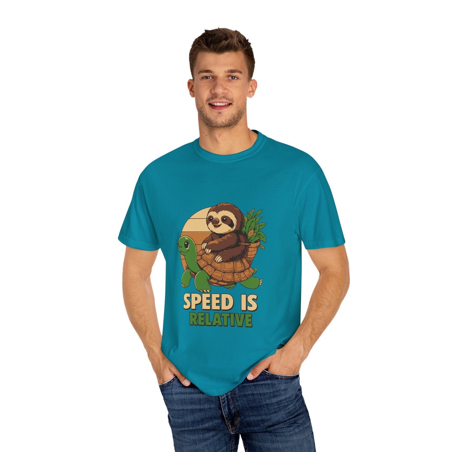 Dyed T-shirt – Snazzy Speed Edition Printify