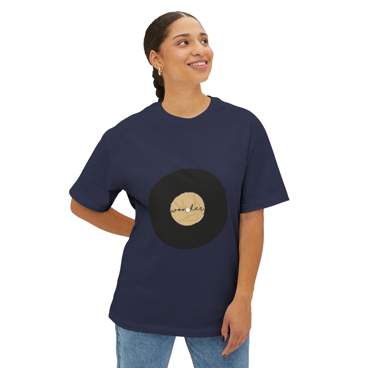 Wonder Spin Unisex Oversized Boxy Tee Printify