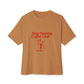 Unisex Oversized Tee – Snazzy Coffe Club Edition Printify