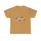 Retro Floral Groove Unisex Heavy cotton tee Printify