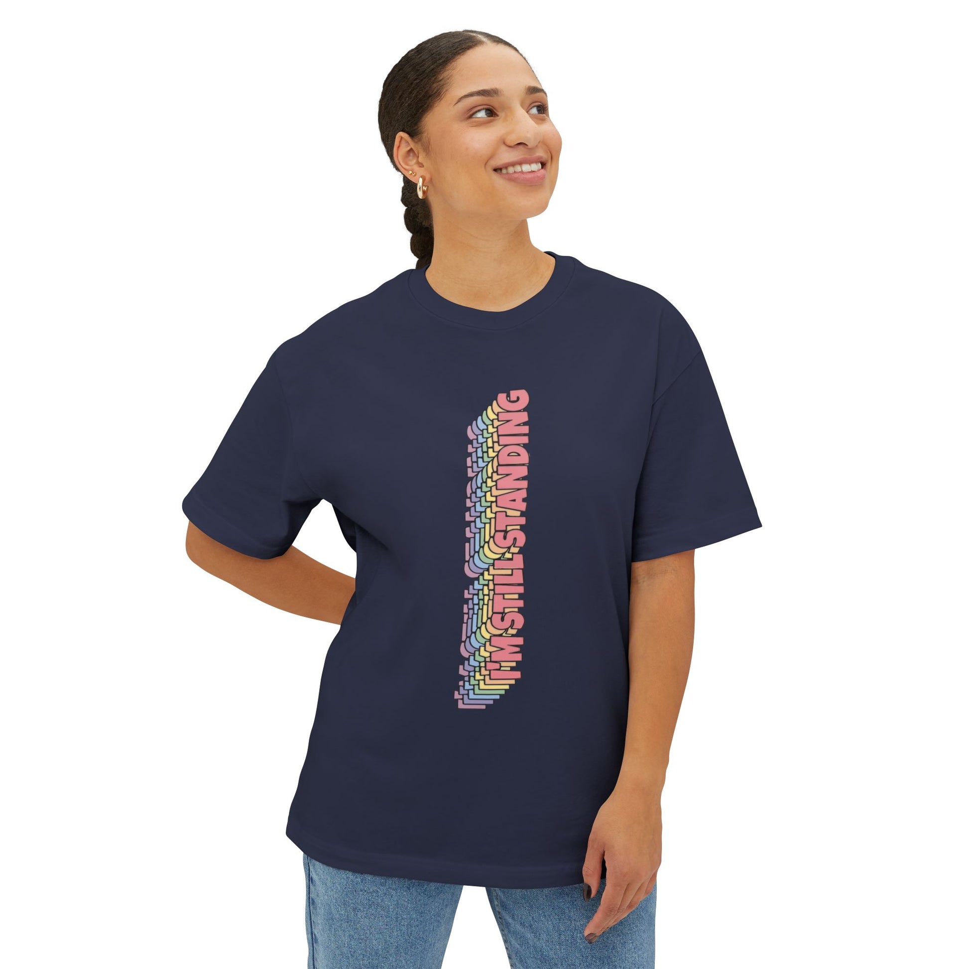 Standing Unisex Oversized Boxy Tee - snazzymerch