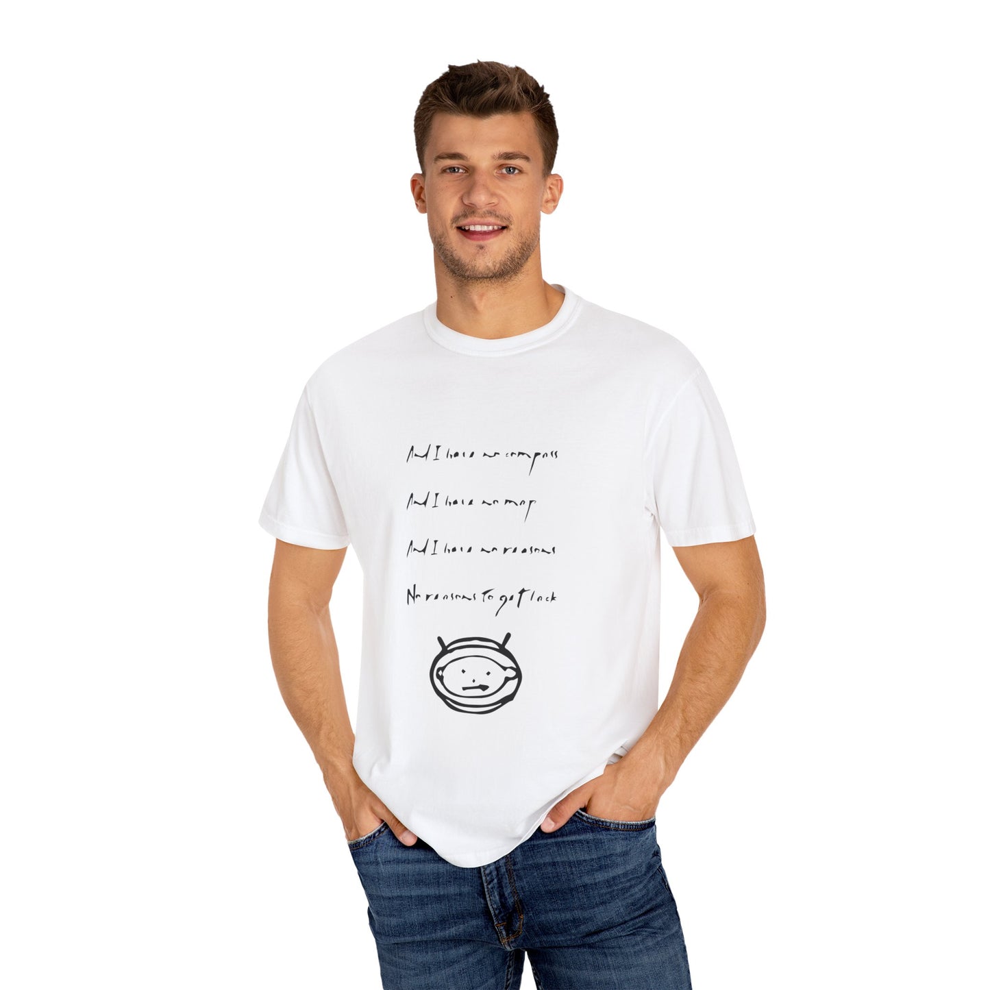 Minimalist Music Unisex Garment-Dyed T-shirt - snazzymerch