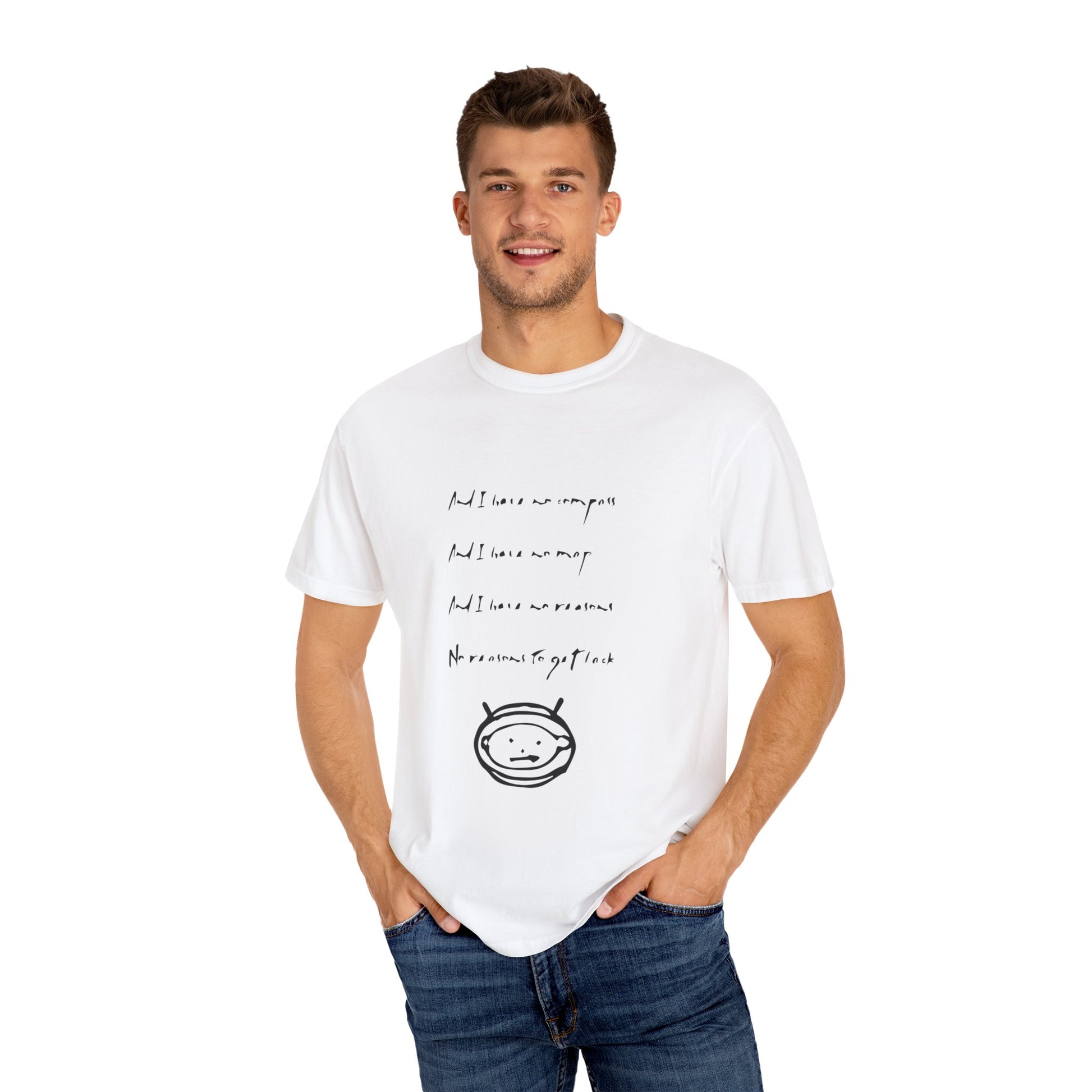 Minimalist Music Unisex Garment-Dyed T-shirt - snazzymerch