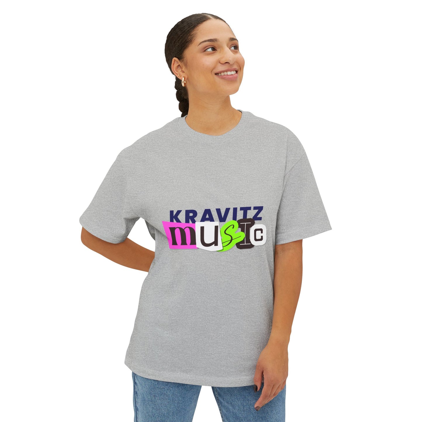 Mixed Tape Music Unisex Oversized Boxy tee Printify