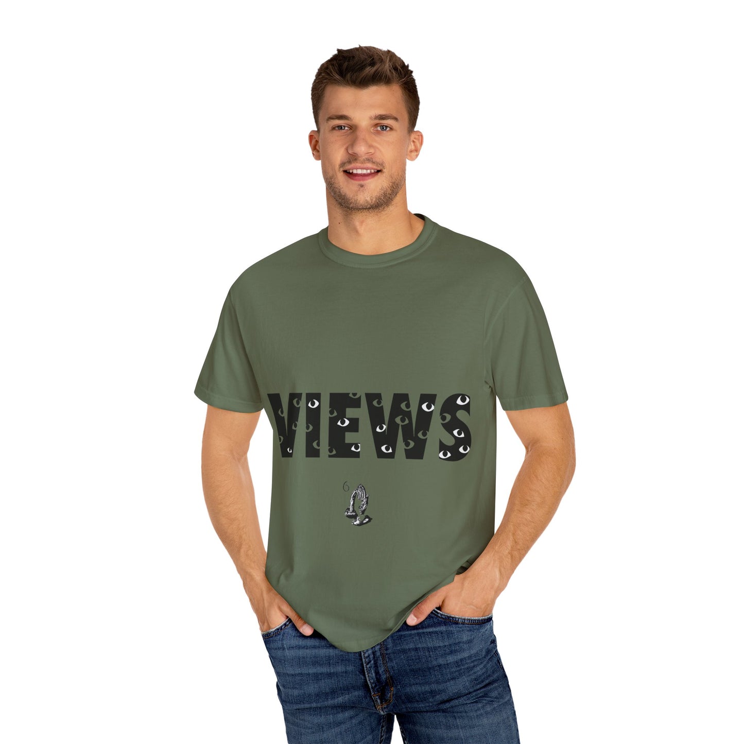 All Eyes on Views Dyed Tshirt Printify