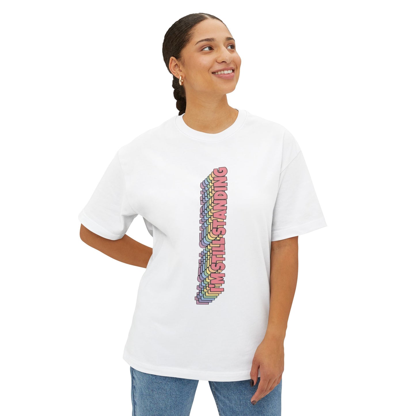 Standing Unisex Oversized Boxy Tee - snazzymerch