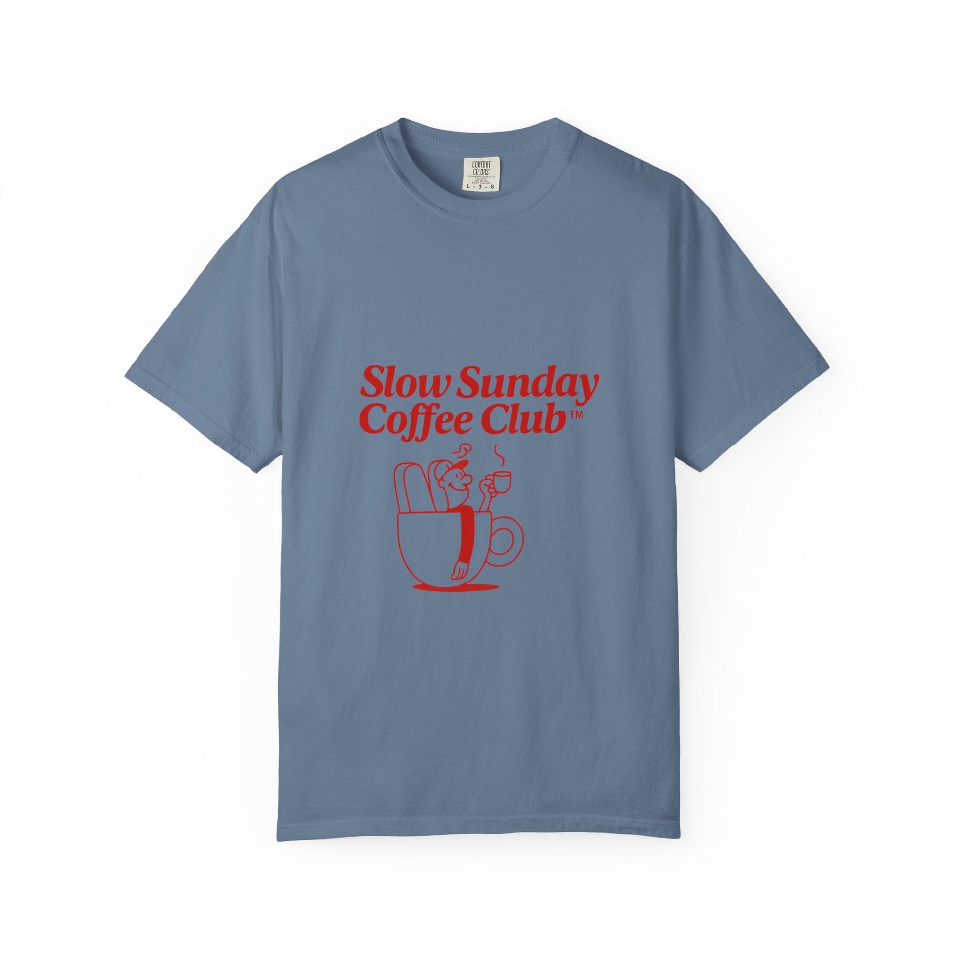 Unisex Garment-Dyed T-shirt – Snazzy Coffe Club Edition Printify