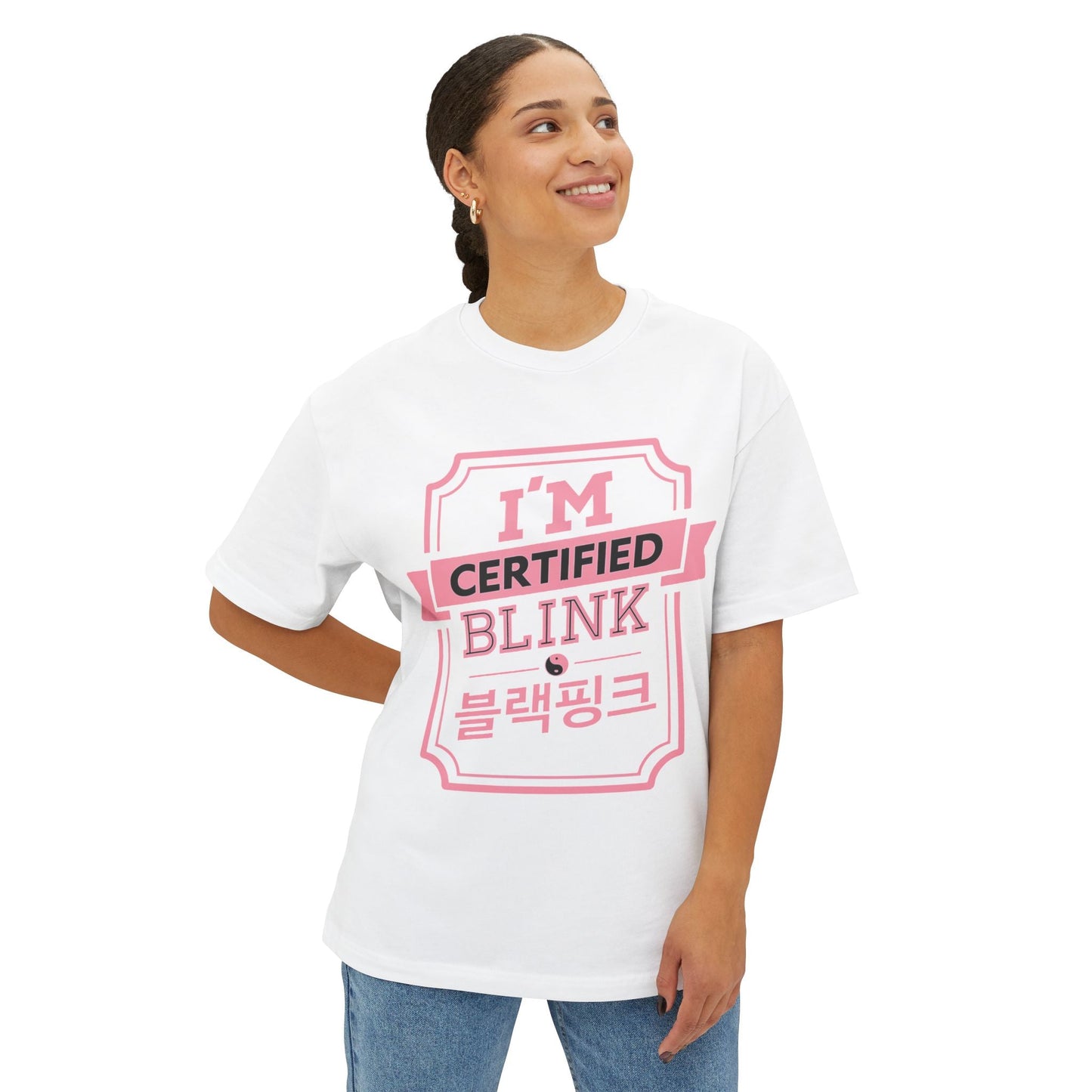Certified BLINK Badge – Oversized Boxy Tee Printify