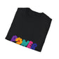 Retro Flower Power Color Pop Unisex Softstyle Tee - snazzymerch