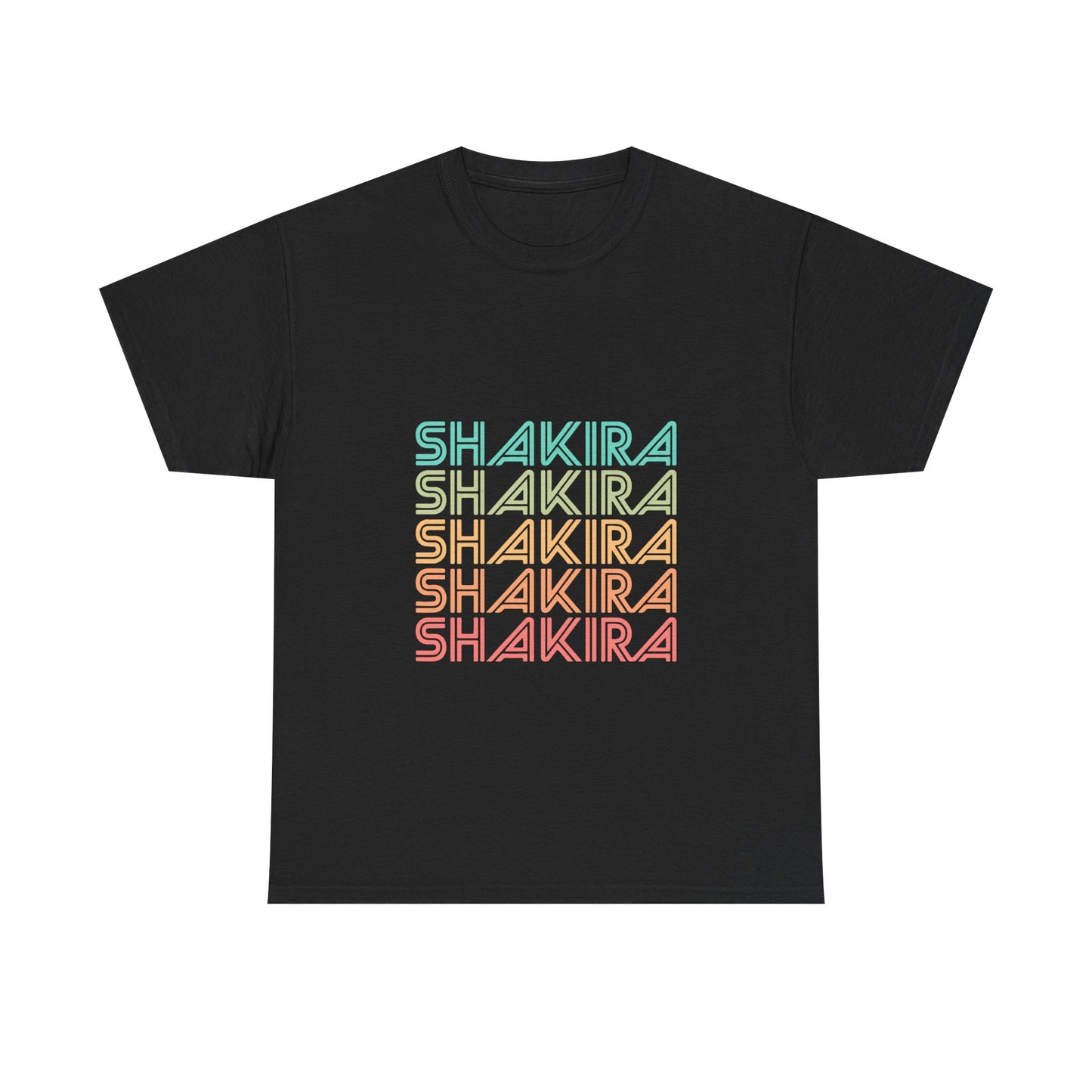 Retro Pop Lines Unisex Heavy cotton tee Printify