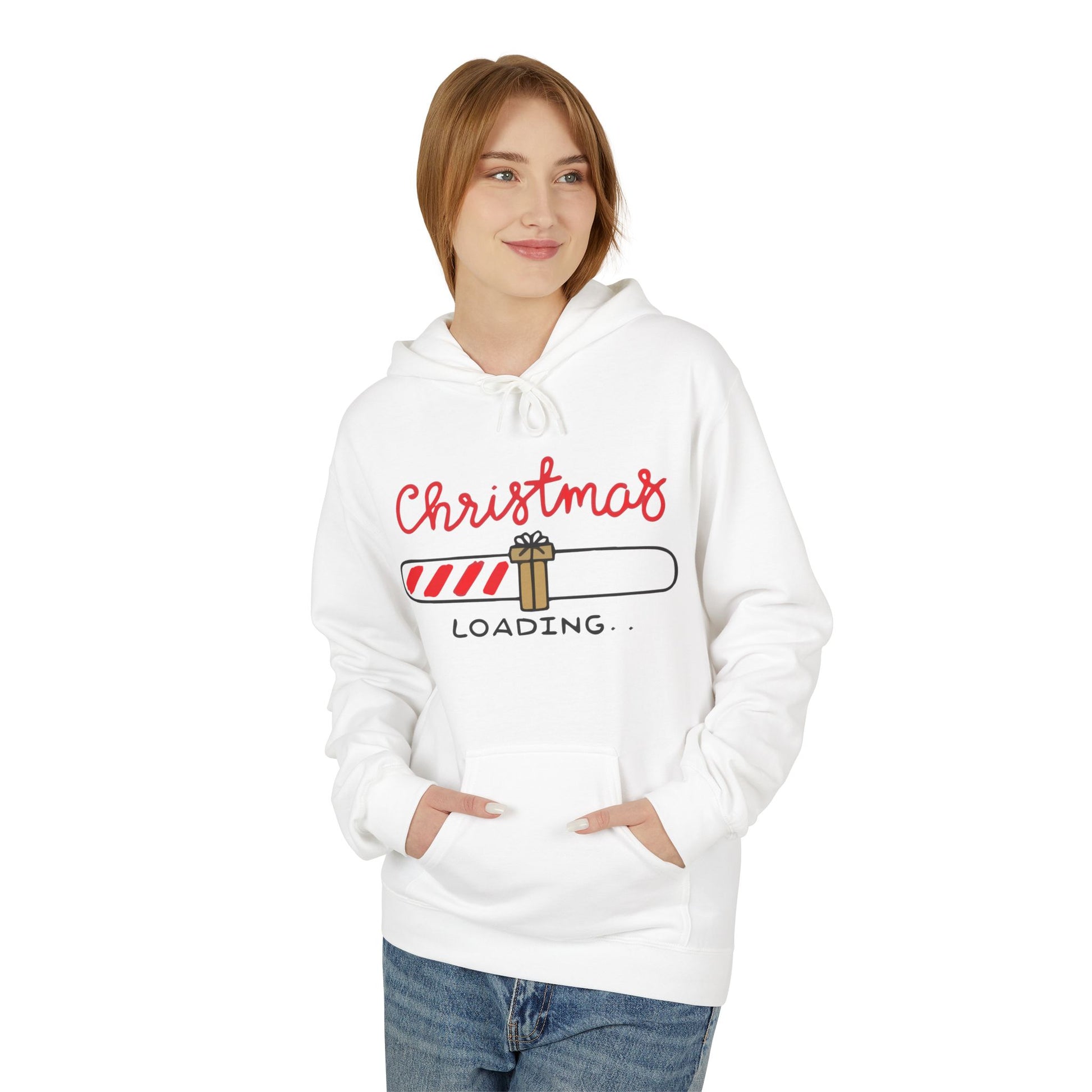 Christmas Loading Hoodie – Holiday Edition Printify