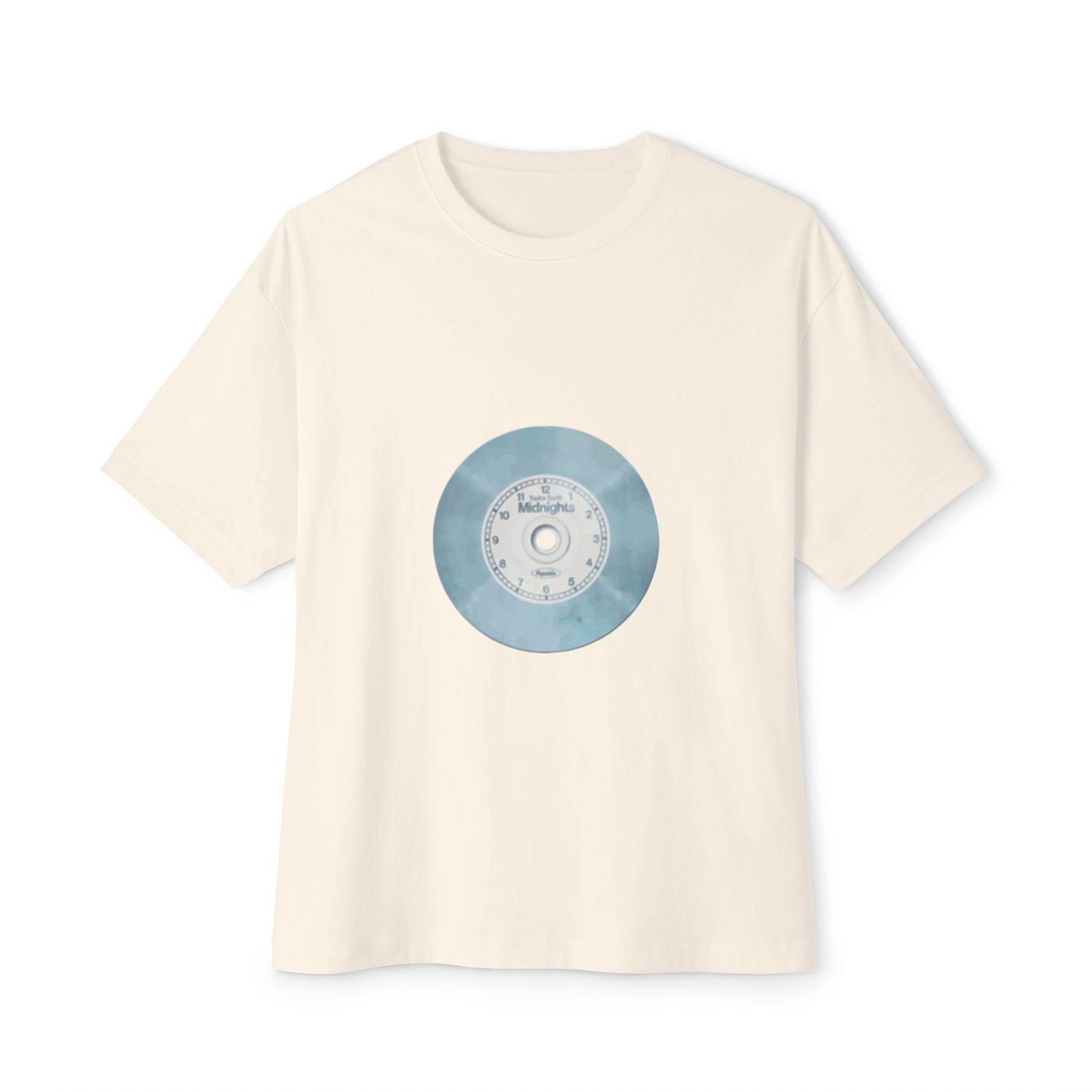Midnight Vinyl Vibes Unisex Oversized Boxy Tee - snazzymerch