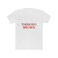 Thinking Bold Text Unisex Cotton Tee - snazzymerch