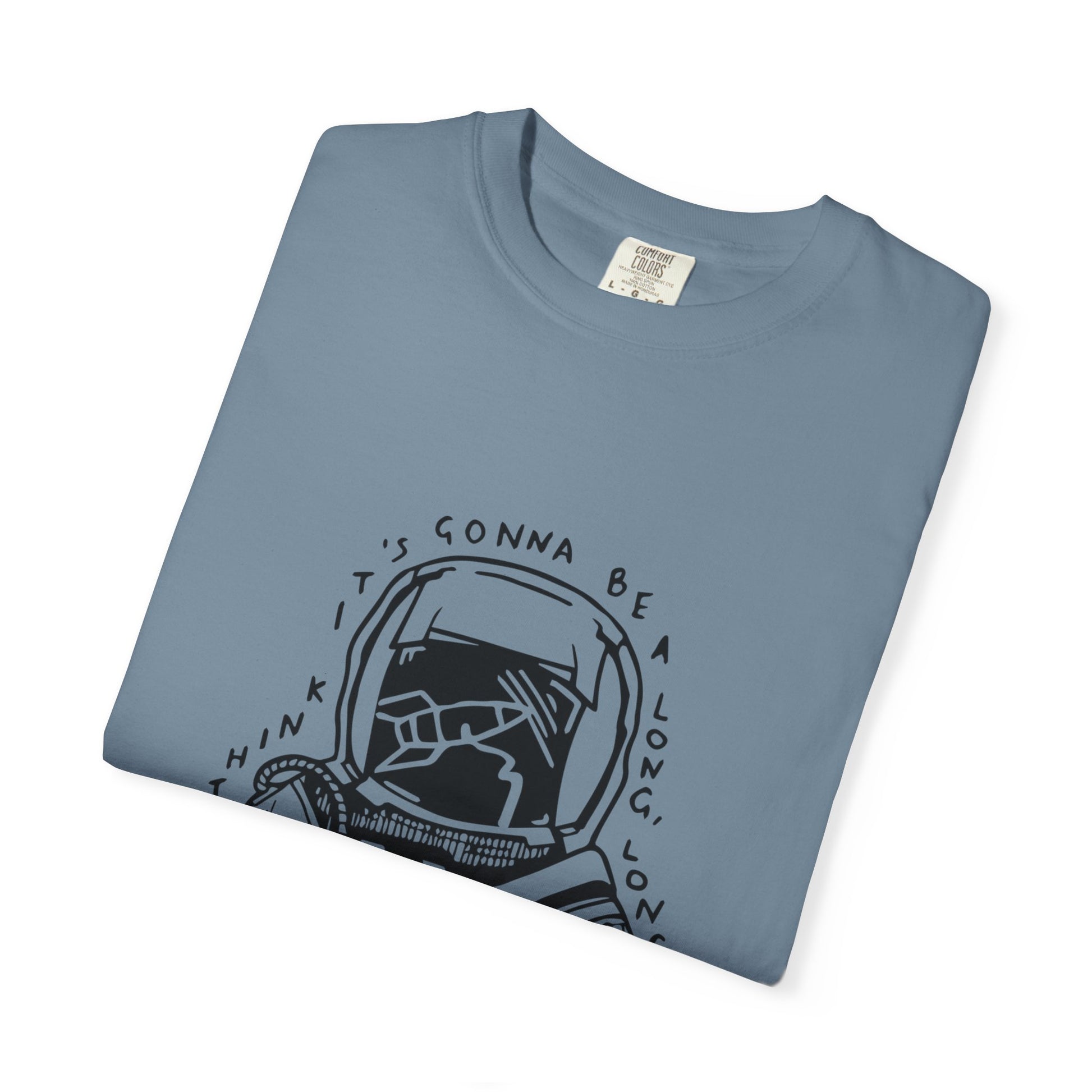 Outline Face Design Unisex Garment-Dyed T-shirt - snazzymerch