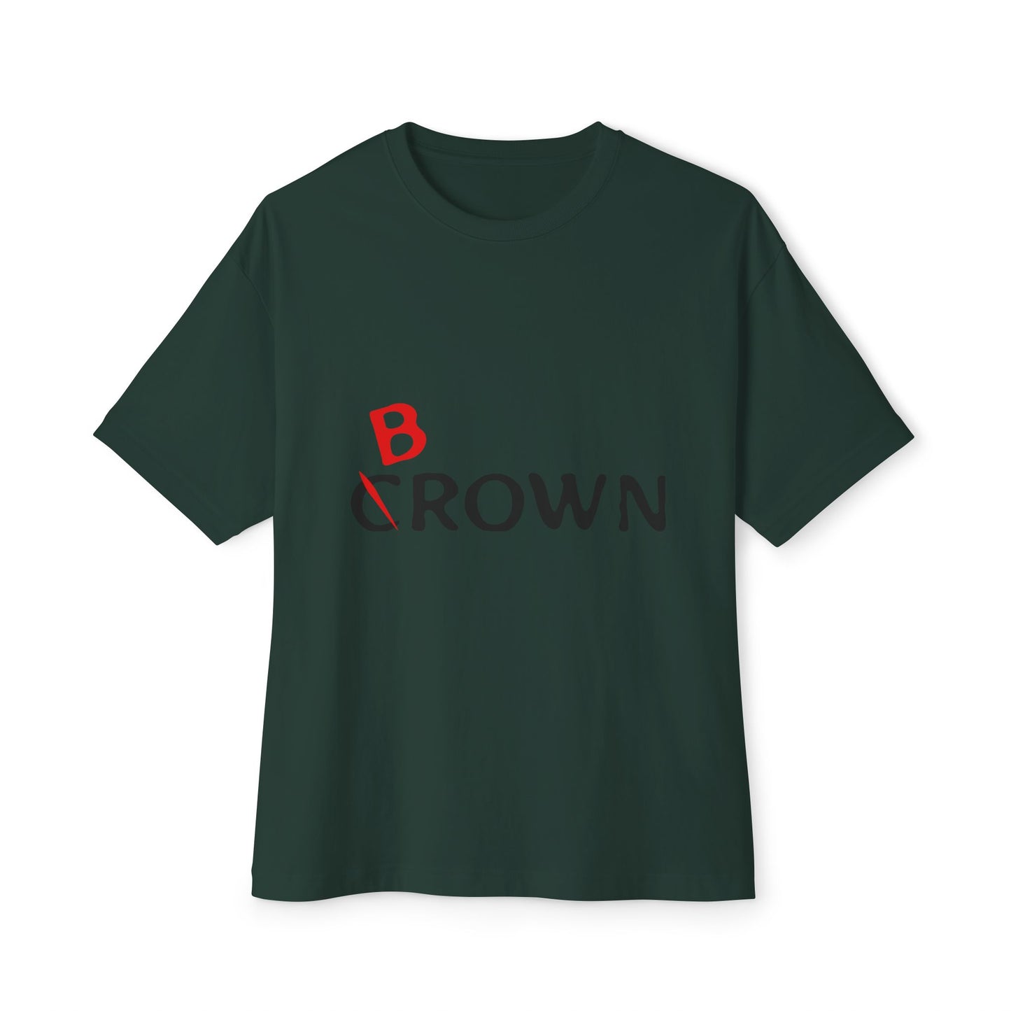 Abstract Red Flag Typography Unisex oversized Boxy Tee - snazzymerch