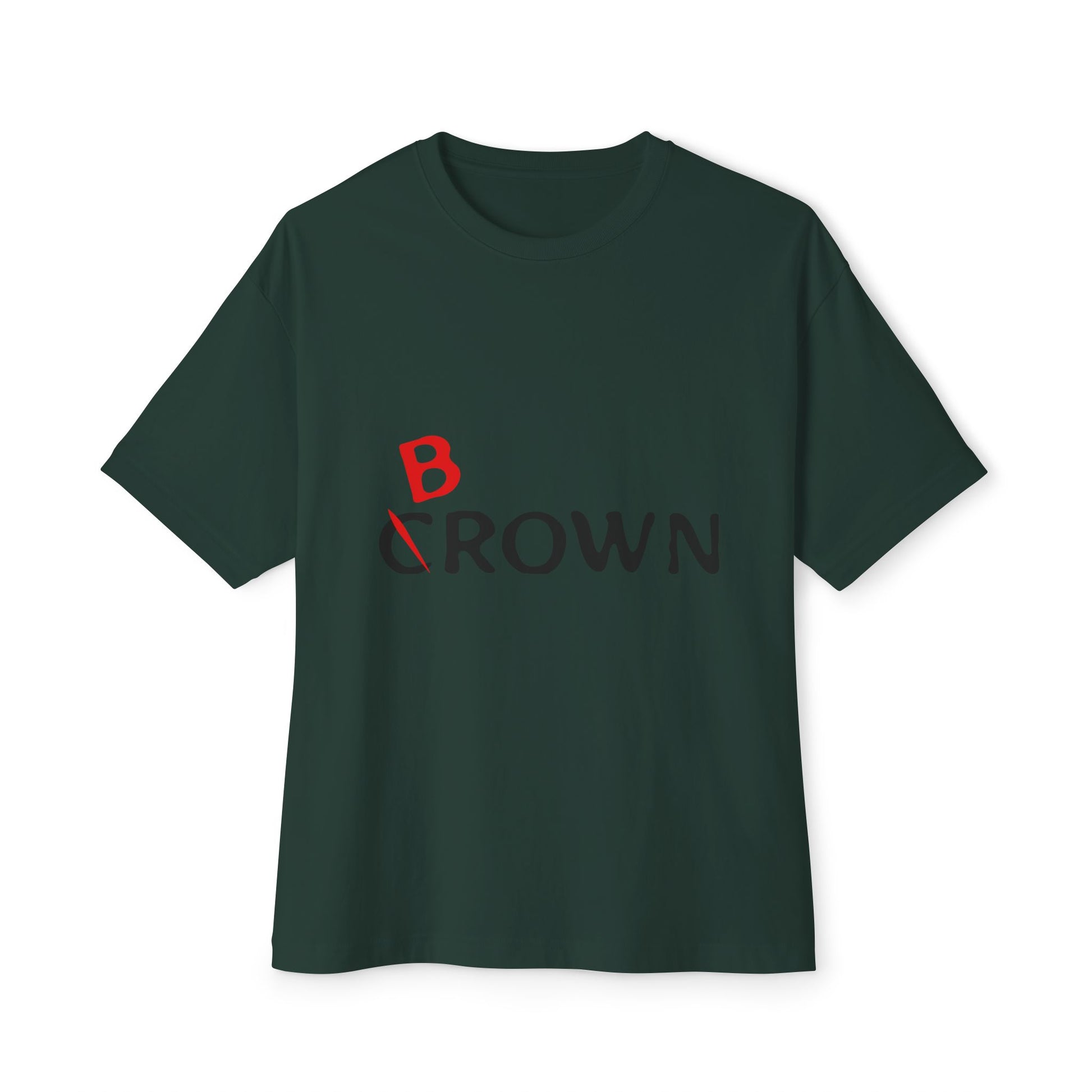 Abstract Red Flag Typography Unisex oversized Boxy Tee - snazzymerch