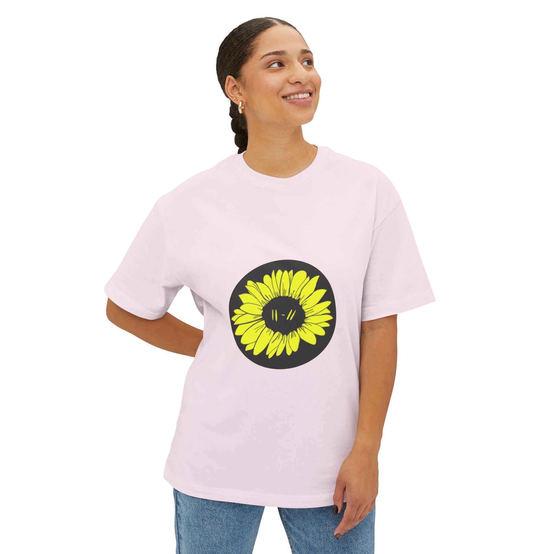 Bloom Aura Unisex Oversized Boxy Tee - snazzymerch