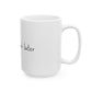 Retro Heart & Self Love Ceramic Mug, (11oz, 15oz) - snazzymerch