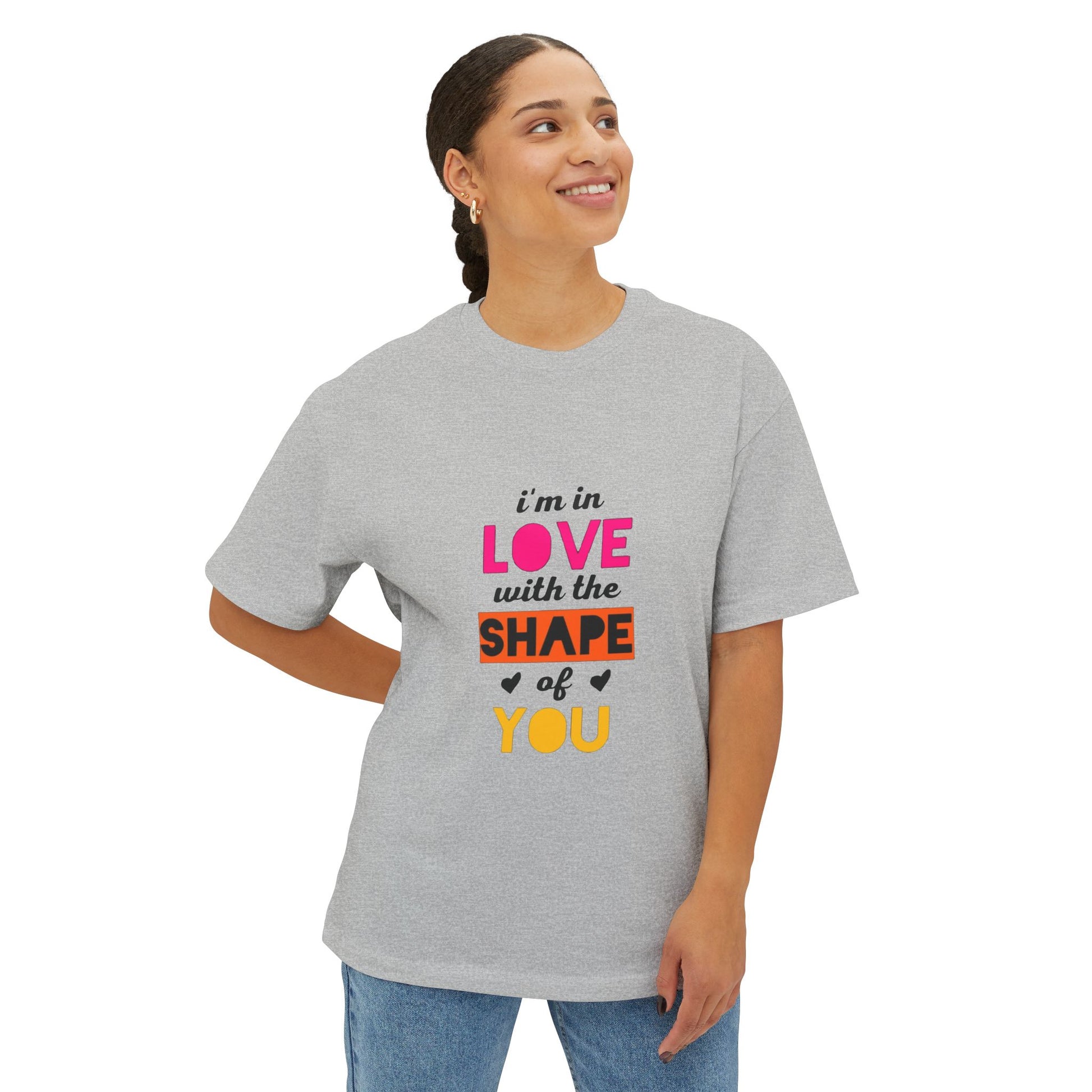 Copy of Copy of  Orange Divide Symbol Oversized Boxy Tee Printify