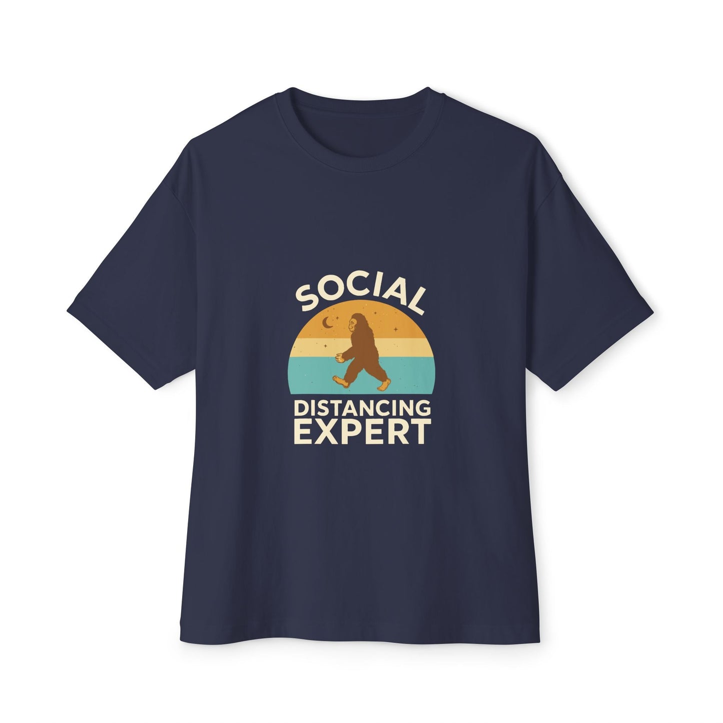 Oversized boxy Tee – Snazzy Social Distance Edition Printify