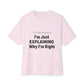 Unisex Oversized Tee – Snazzy No Argument Edition Printify