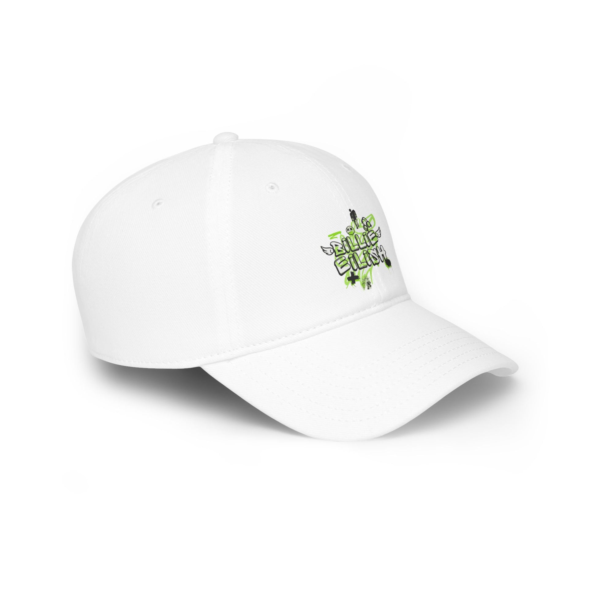 Billie Eilish Inspired Baseball Cap – Grunge Angel Graffiti Edition Printify